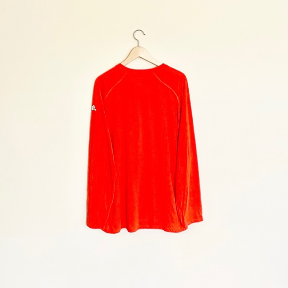 NEW Adidas Miami Hurricanes Basketball Long Sleeve Orange Ultimate Tee Men’s XXL - Picture 5 of 7